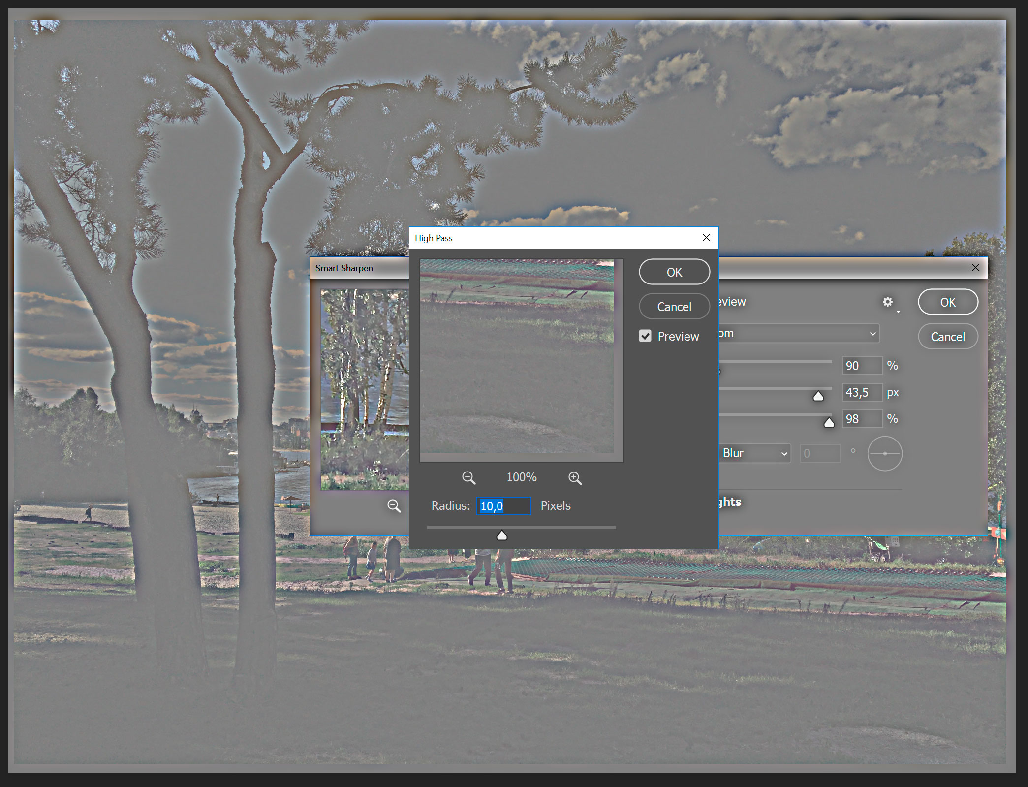 Potoshop hight pass filter